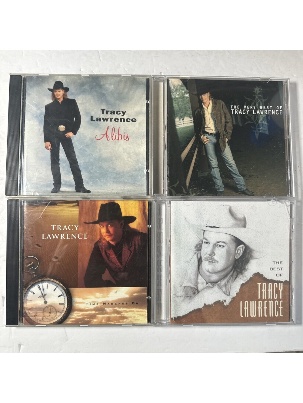 Tracy Lawrence CD 4 Lot - Alibis Time Marches On The Very Best Of